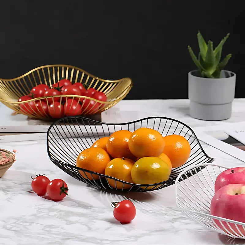 Fruteira de Mesa Moderna -Cesta de Frutas de Metal - Kinten