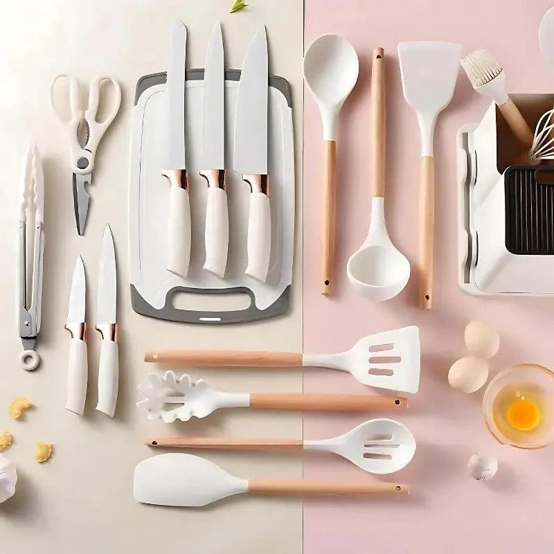 Kit Utensílios de Cozinha 19 Peças Deluxe Gourmet - Kinten