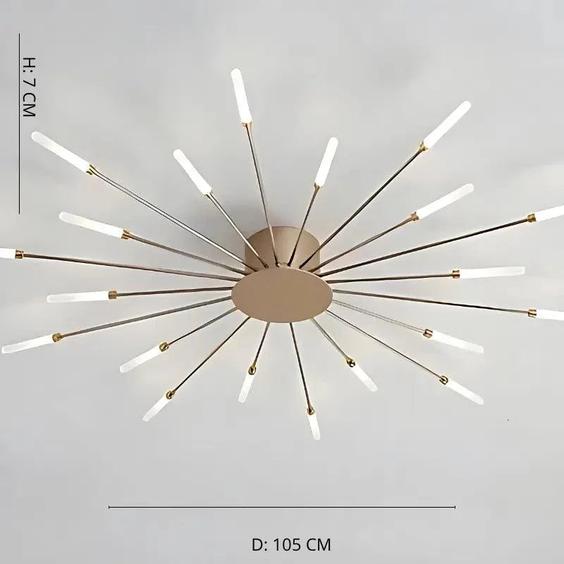 Luminária de Teto Minimalista Fogos 2 em 1- Kinten