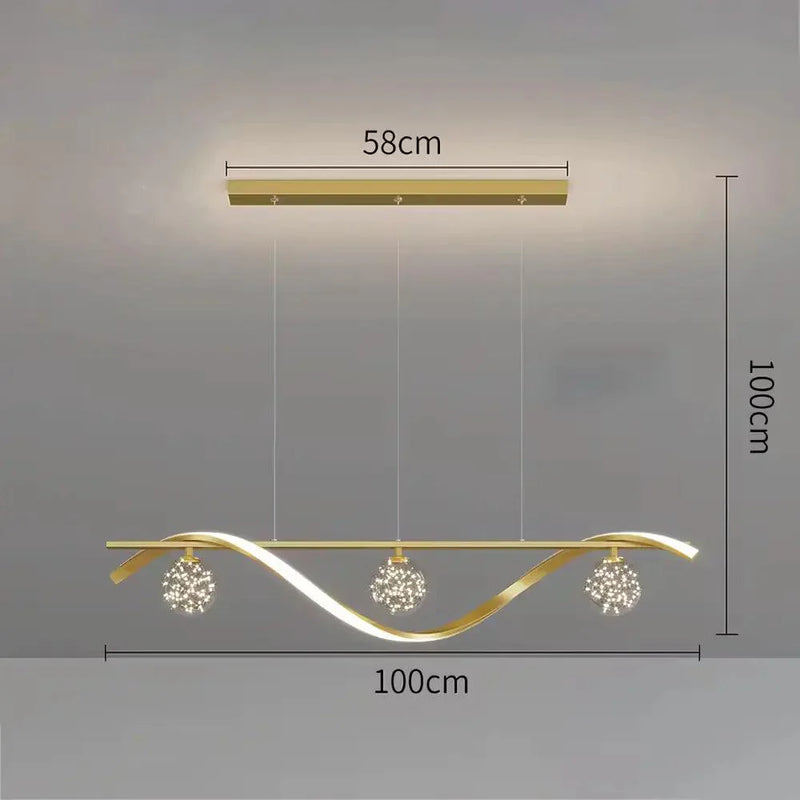 Luminária Pendente Linear Moderno