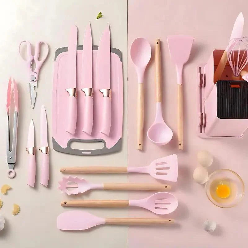 Kit Utensílios de Cozinha 19 Peças Deluxe Gourmet - Kinten