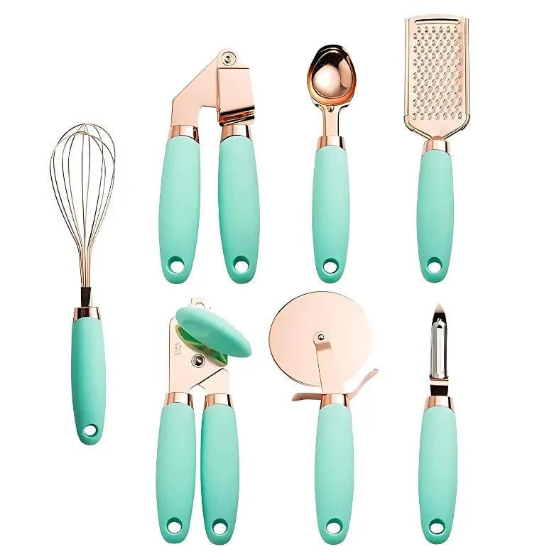 kit Utensílios de Cozinha  Premium Silicone 7 peças - Kinten