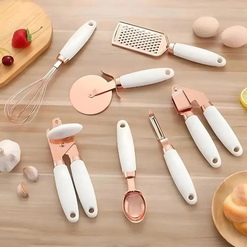 kit Utensílios de Cozinha  Premium Silicone 7 peças - Kinten