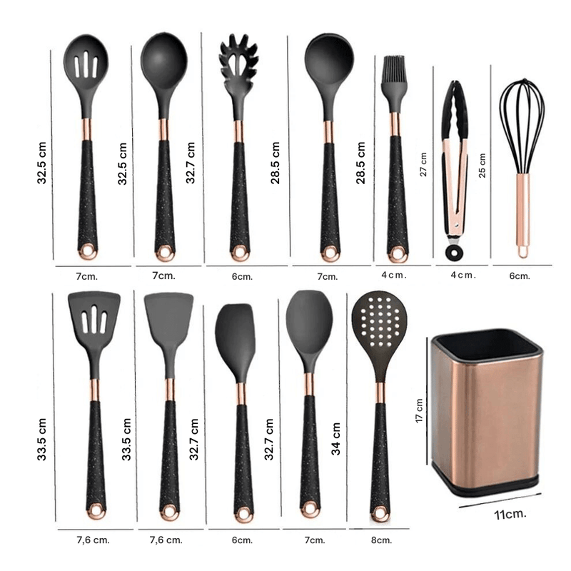 Utensílios de Cozinha 12 Peças GoldMaster